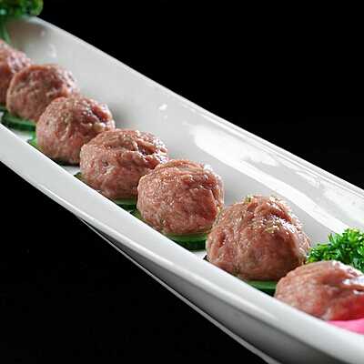 Beef Patty Balls with Pork Filling